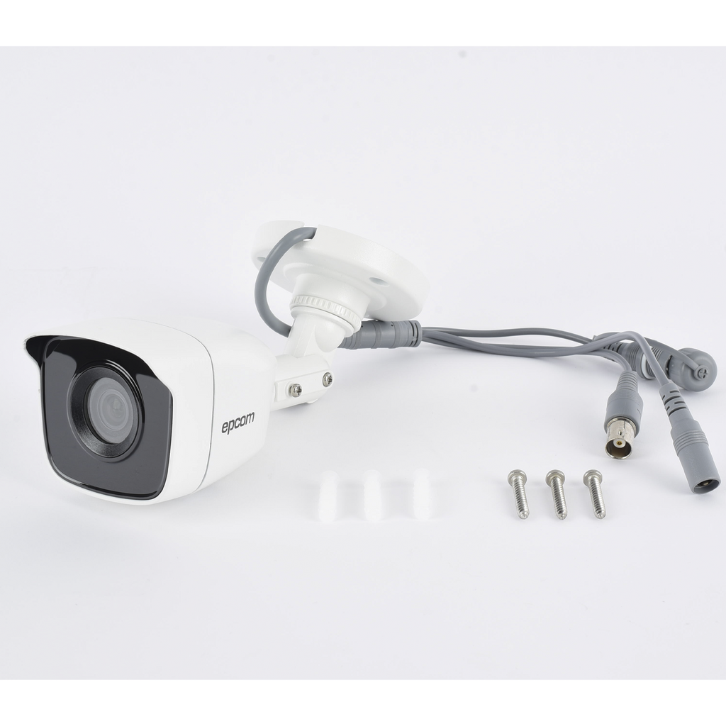 Bala TURBOHD 5 Megapíxel / Lente 2.8mm (85° de Visión) / Exterior IP66 / IR EXIR 20 mts / TVI-AHD-CVI-CVBS / Metal