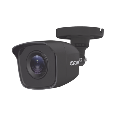 Bala TURBOHD 5 Megapíxel / Lente 2.8mm (85° de Visión) / Exterior IP66 / IR EXIR 20 mts / TVI-AHD-CVI-CVBS / Metal / Color Gris Oscuro