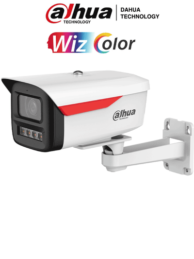 DAHUA DH-IPC-HFW2449M-S-B-PRO - Cámara IP Bullet de 4MP / WizColor /WizSense/ equipada con IA/ SMD Plus/ Lente de 3.6 mm/ micrófono integrado/ Protección perimetral/ Ranura MicroSD, WDR real de 120 dB y PoE. Certificación IP67