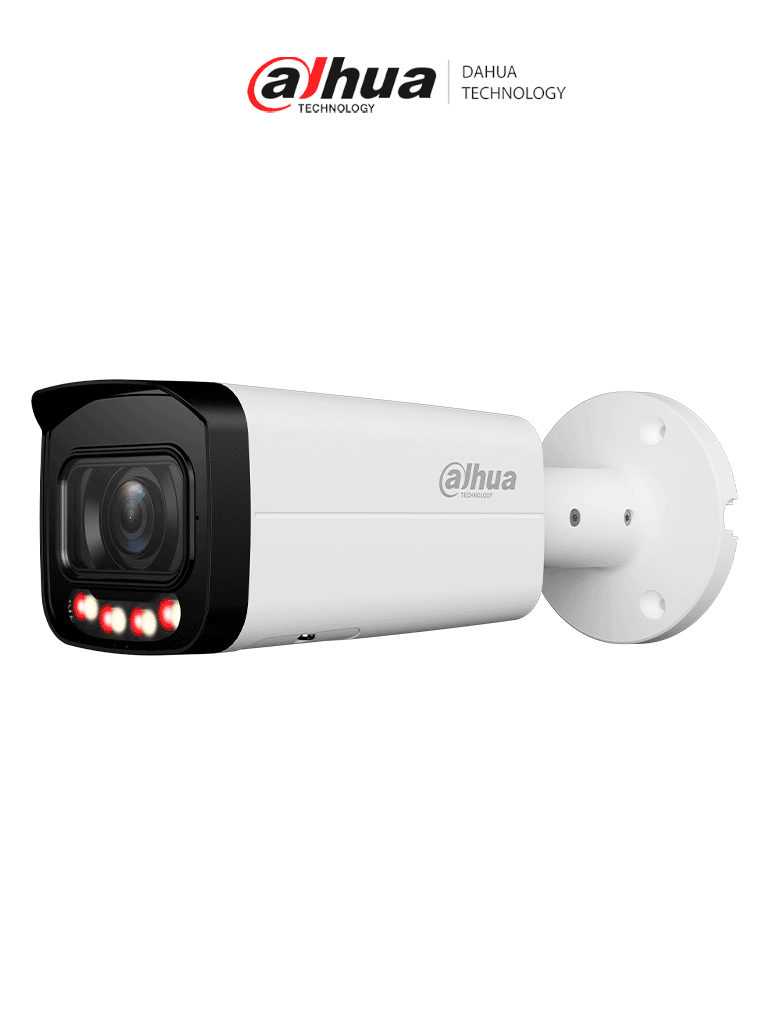 DAHUA DH-IPC-HFW2649T-ZAS-IL - Cámara Bullet IP ofrece resolución de 6 MP, iluminador dual inteligente Full Color, tecnología WizSense, micrófono integrado y certificación IP67, ideal para seguridad avanzada.
