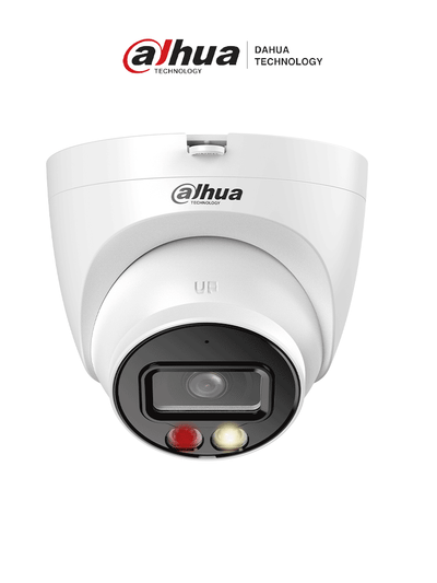 DAHUA DH-IPC-HDW2649TP-S-IL - Cámara IP Domo de 6 Megapixeles/ Lente de 2.8mm/ 30 Metros de Iluminador Dual Inteligente+Full Color/ SMD Plus/ Protección Perimetral avanzada/ Micrófono Integrado/ IP67/ Ranura para MicroSD