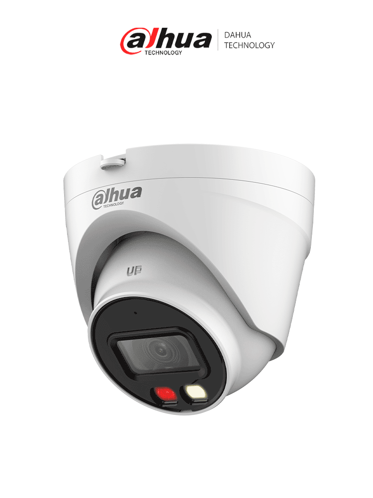 DAHUA DH-IPC-HDW1239VP-A-IL-0280B- Cámara IP Domo de 2MP / Iluminador dual/ Detección humana/ SMD/ Micrófono incorporado/ Lente 2.8 mm/ Led 30m/ IR 30m/ IP67/ PoE