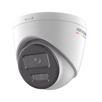 [Dual Light + ColorVu] Turret IP 2 Megapixel / Lente 2.8 mm / 30 mts IR + 30 mts Luz Blanca / Micrófono Integrado / ACUSENSE Lite / Exterior IP67 / dWDR / PoE / Micro SD
