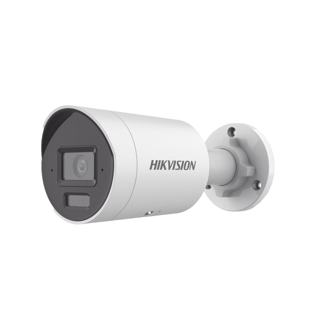 [Dual Light + 2 Micrófonos Integrados] Bala IP 8 Megapixel (4K) / Lente 2.8 mm / 40 mts Luz Blanca + 40 mts IR / ACUSENSE / Exterior IP67 / WDR 120 dB / PoE / Micro SD / Metal / ACUSEARCH