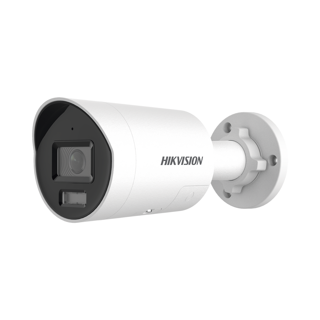 [Dual Light + ColorVu 3.0 + HikAI] Bala IP 8 Megapixel / Lente 2.8 mm / 40 mts IR + Luz Blanca / 2 Microfonos Integrados / Exterior IP67 / Estrobo Azul y Rojo / WDR 130 dB / ACUSENSE 3.0 / Metal / NEMA 4X / ACUSEARCH
