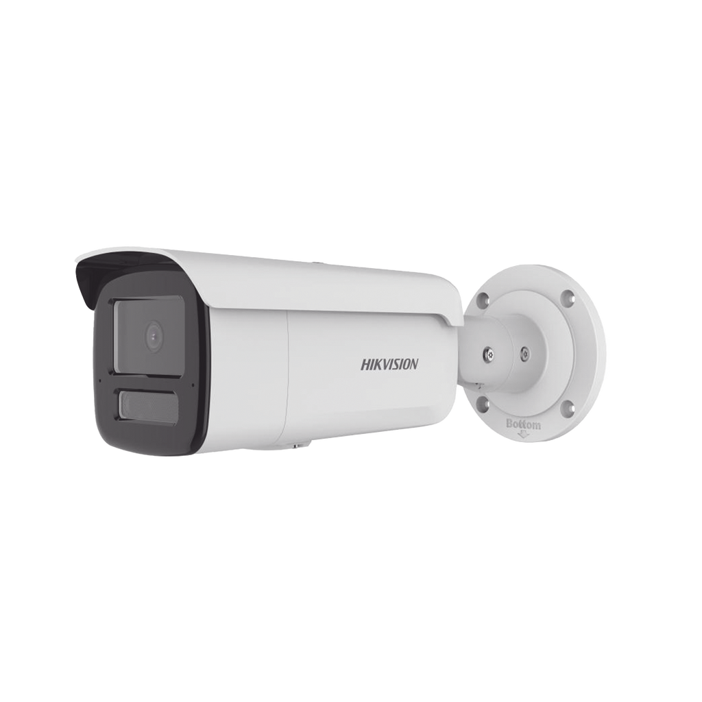 [Dual Light + 2 Micrófonos Integrados] Bala IP 6 Megapixel / Lente 4 mm / 80 mts Luz Blanca + 80 mts IR / ACUSENSE / Exterior IP67 / WDR 120 dB / PoE / Micro SD / Metal / ACUSEARCH