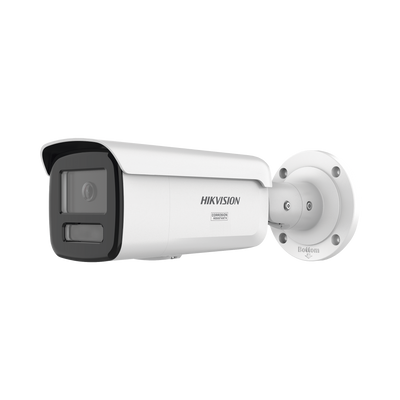 [Dual Light + ColorVu 3.0 + HikAI] Bala IP 6 Megapixel / Lente 4 mm / 60 mts IR + Luz Blanca / Exterior IP67 / Estrobo Luz Blanca / WDR 130 dB / ACUSENSE 3.0 / Metal / NEMA 4X / ACUSEARCH