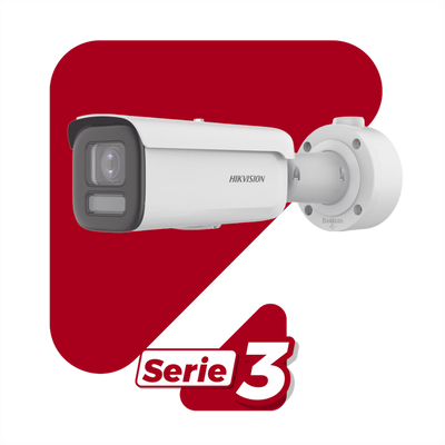 Bala IP 8 Megapixel / Lente Mot. 2.7 a 13.5 mm / Dual Light (60 mts IR + 60 mts Luz Blanca ) / Darkfighter S / Exterior IP67 / IK10 /WDR 130 dB / 4 Analíticos: AcuSense, Deteccion Facial, Conteo de Personas por Cruce y Zona