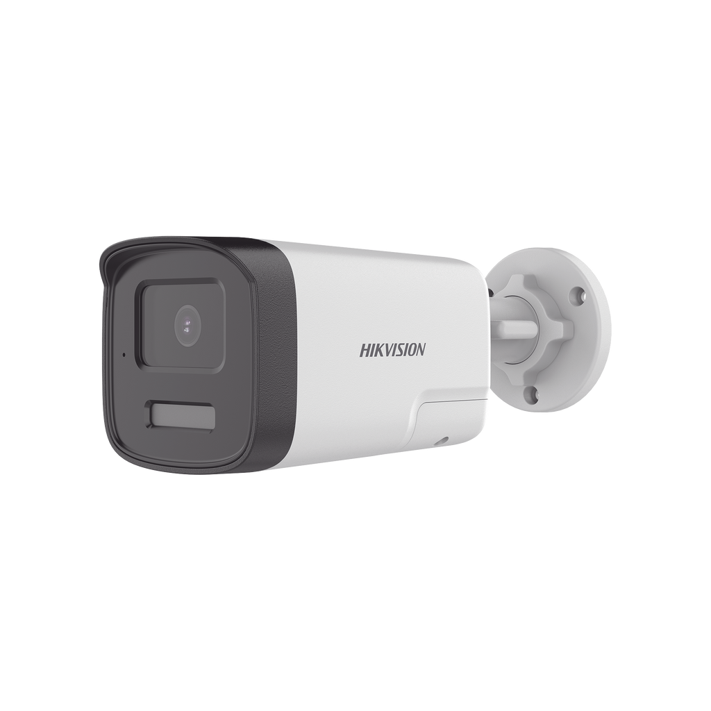 [Audio Bidireccional + Dual Light + ColorVu] Bala TURBOHD 3K (5 Megapixel) / Lente 3.6 mm / 40 mts IR EXIR + 40 mts Luz Blanca / Micrófono y Bocina Integrado / Exterior IP67 / dWDR