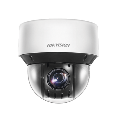 Mini Domo IP PTZ 4 Megapixel / 25X Zoom / 50 mts Luz Infrarroja Inteligente (Visión Nocturna) / Autoseguimiento / WDR 120 dB / PoE+ / IP66 / Ultra Baja Iluminación / MicroSD