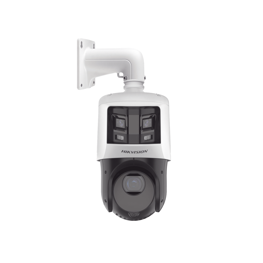 [TandemVu] PTZ IP 4 Megapixel con Cámara Panoramica 6 Megapixel / 25X Zoom / 100 mts IR / IP66 / WDR / PoE+ / Entrada-Salida de Audio y Alarma / Ultra Baja Iluminación / Micro SD