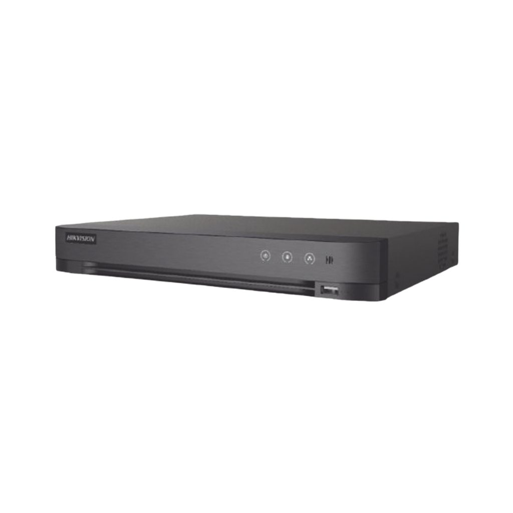 [Audio Bidireccional] DVR 4 Canales TurboHD + 1 Canal IP / 2 Megapixel (1080p) Lite / Acusense Lite (Evita Falsas Alarmas) / Audio por Coaxitron / 1 Bahia de Disco Duro / H.265+ / Salida de Vídeo Full HD