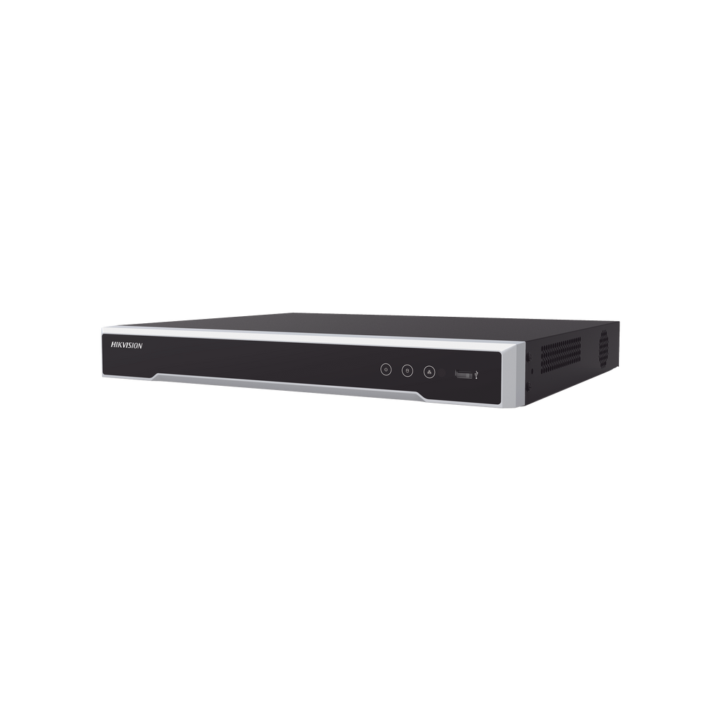 NVR 8 Megapixel (4K) (Compatible con Cámaras ACUSENSE) / 16 canales IP / 16 Puertos PoE+ / 2 Bahías de Disco Duro / Salida de Vídeo en 4K / 300 Metros PoE Modo Extendido
