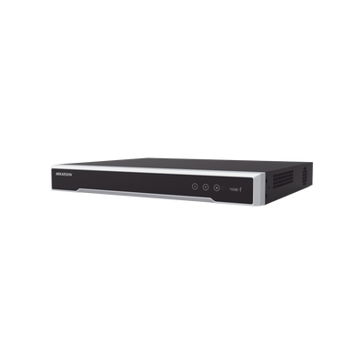 NVR 8 Megapixel (4K) (Compatible con Cámaras ACUSENSE) / 16 canales IP / 16 Puertos PoE+ / 2 Bahías de Disco Duro / Salida de Vídeo en 4K / 300 Metros PoE Modo Extendido