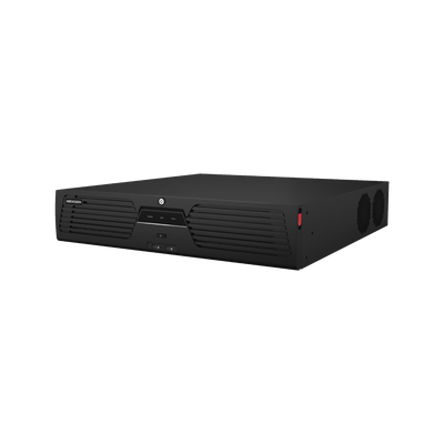 [Doble Poder de Decodificación] NVR 32 Megapixel (8K) / 32 Canales IP / AcuSense / ANPR / Conteo de Personas / Heat Map / 8 Bahías de Disco Duro / 2 Tarjetas de Red / Soporta RAID con Hot Swap / 2 HDMI en 8K / Soporta POS / Alarmas I/O / ACU