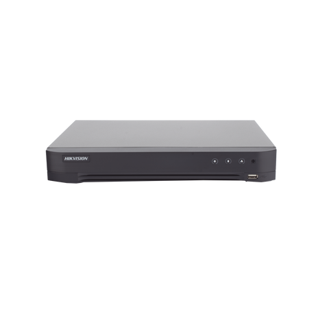 DVR 4 Canales TURBOHD + 2 Canales IP / 5 Megapixel Lite - 3K Lite / Audio de Dos Vías por Coaxitron / Reconocimiento Facial / ACUSENSE (Evista falsas alarmas) / 1 Bahía de Disco Duro / Salida de Video en Full HD