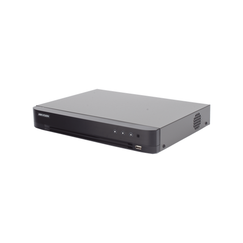 DVR 4 Canales TURBOHD + 4 Canales IP / 8 Megapixel (4K) / Audio por Coaxitron / ACUSENSE / Reconocimiento Facial / 1 Bahía de Disco Duro / Salida de Video en Full HD / H.265+ / Alarmas I/O