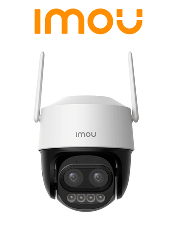 IMOU Cruiser Z (IPC-S7DN-5M0WEZ-imou)- Cámara IP PT Dual Wifi Full Color de 5MP/ Lente Fijo de 5 Megapíxeles/ IMOU Sense/ 56 Metros de Iluminación Nocturna/ Micrófono y Altavoz Integrados/ Audio Bidireccional / 12X Zoom / IP66