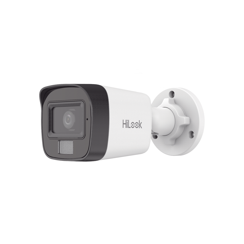 [Dual Light] Bala IP 2 Megapixel (1080p) / Lente 2.8 mm / Ángulo de visión 101° / 20 mts IR + 15 mts Luz Blanca / Micrófono Integrado / ACUSENSE Lite / Exterior IP67 / PoE / dWDR / H.265+ / ONVIF