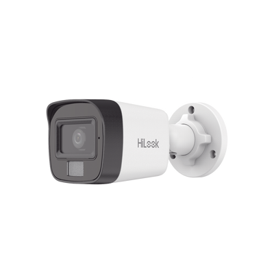 [Dual Light] Bala IP 4 Megapixel / Lente 2.8 mm / Ángulo de visión 104° / 20 mts IR + 15 mts Luz Blanca / Micrófono Integrado / ACUSENSE Lite / Exterior IP67 / H.265+ / PoE / ONVIF / dWDR