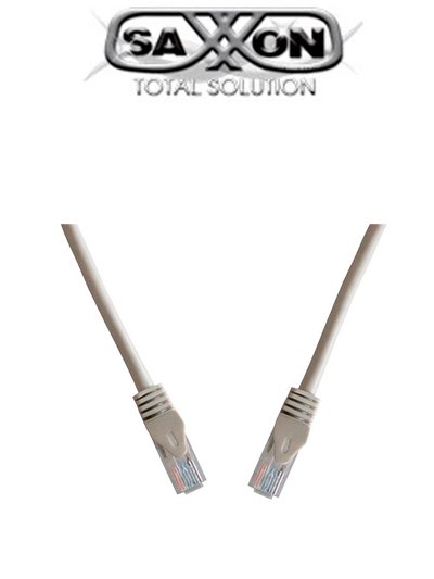 SAXXON P63UG- Cable patch cord UTP 3 Metros/ CAT 6/ Color gris