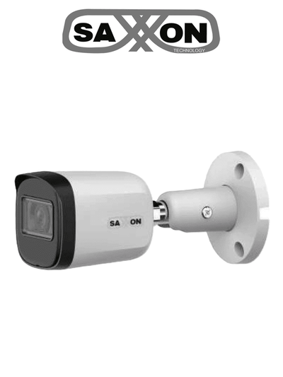 SAXXON SUA-HAC-B20M-0280B- Cámara Tipo Bala de 2 Megapíxeles & 1080P/ Lente de 2.8 mm Con Apertura de Hasta 100°/ Iluminación IR Inteligente de Hasta 30m/ Para Exterior IP67/ Cámara Metálica