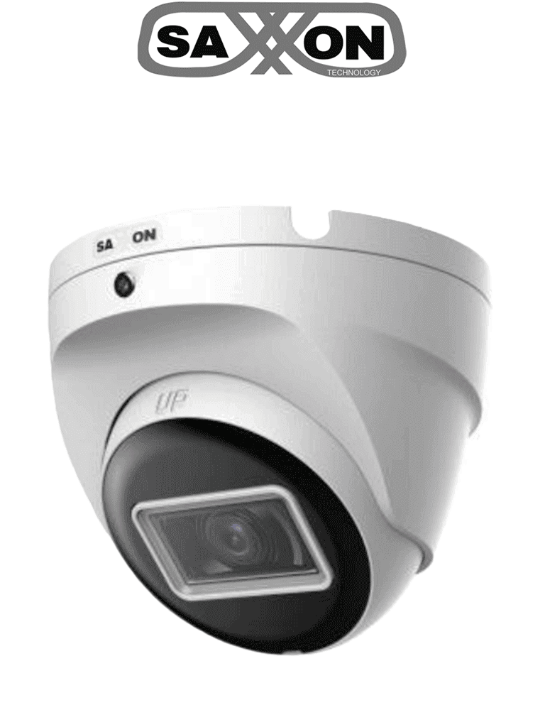 SAXXON SUA-HAC-T20M-0280B- Cámara Turret de 2 Megapíxeles 1080P/ Lente de 2.8 mm con Apertura de Hasta 100°/ Cámara Metálica