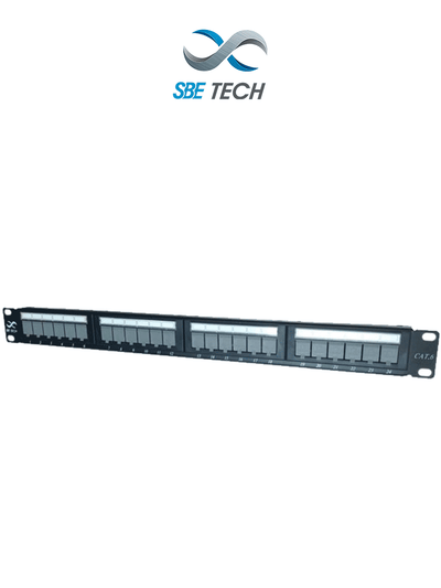 SBE TECH PPC624P - Panel de parcheo categoría 6/24 puertos