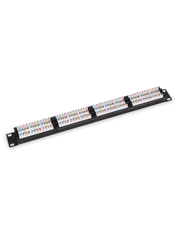 SAXXON P19748N5 - Patch Panel 48 puertos / CAT 5E / 19 Pulgadas / Montaje en rack / 2U