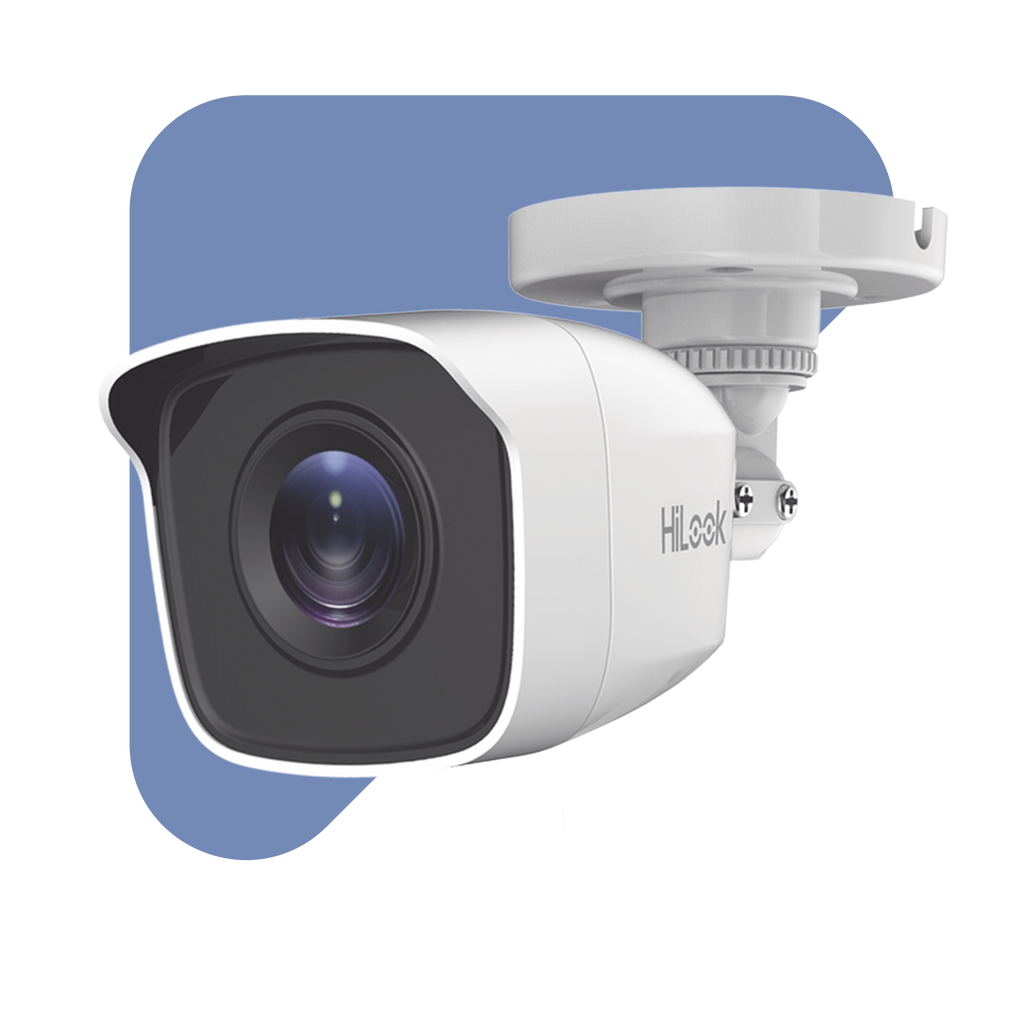 Bala TURBOHD 2 Megapíxeles (1080p) / Gran Angular 103º / Lente 2.8 mm / METAL / IR EXIR Inteligente 20 mts / Exterior IP66 / dWDR / TVI-AHD-CVI-CVBS