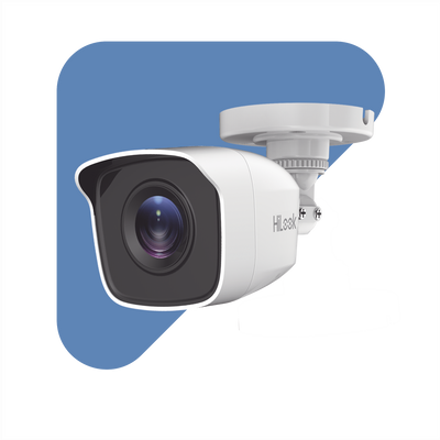 Bala TURBOHD 2 Megapíxeles (1080p) / Gran Angular 103° / Lente 2.8 mm / IR EXIR Inteligente 20 mts / Exterior IP66 / dWDR / TVI-AHD-CVI-CVBS