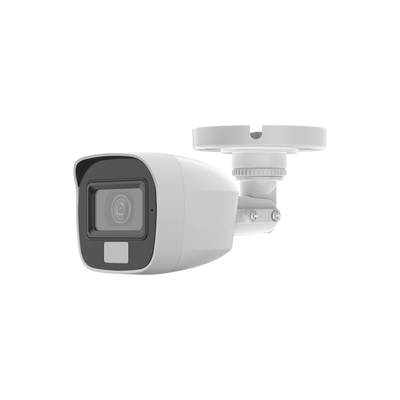 [SIN LOGO DE MARCA] [Dual Light + ColorVu] Bala TURBOHD 2 megapixel / 20 mts IR + 20 mts luz blanca / Lente 2.8 (100° de Visión) / Exterior IP66 / Audio por Coaxitron / TVI-AHD-CVI-CVBS / Metal / Smart-Hybrid light