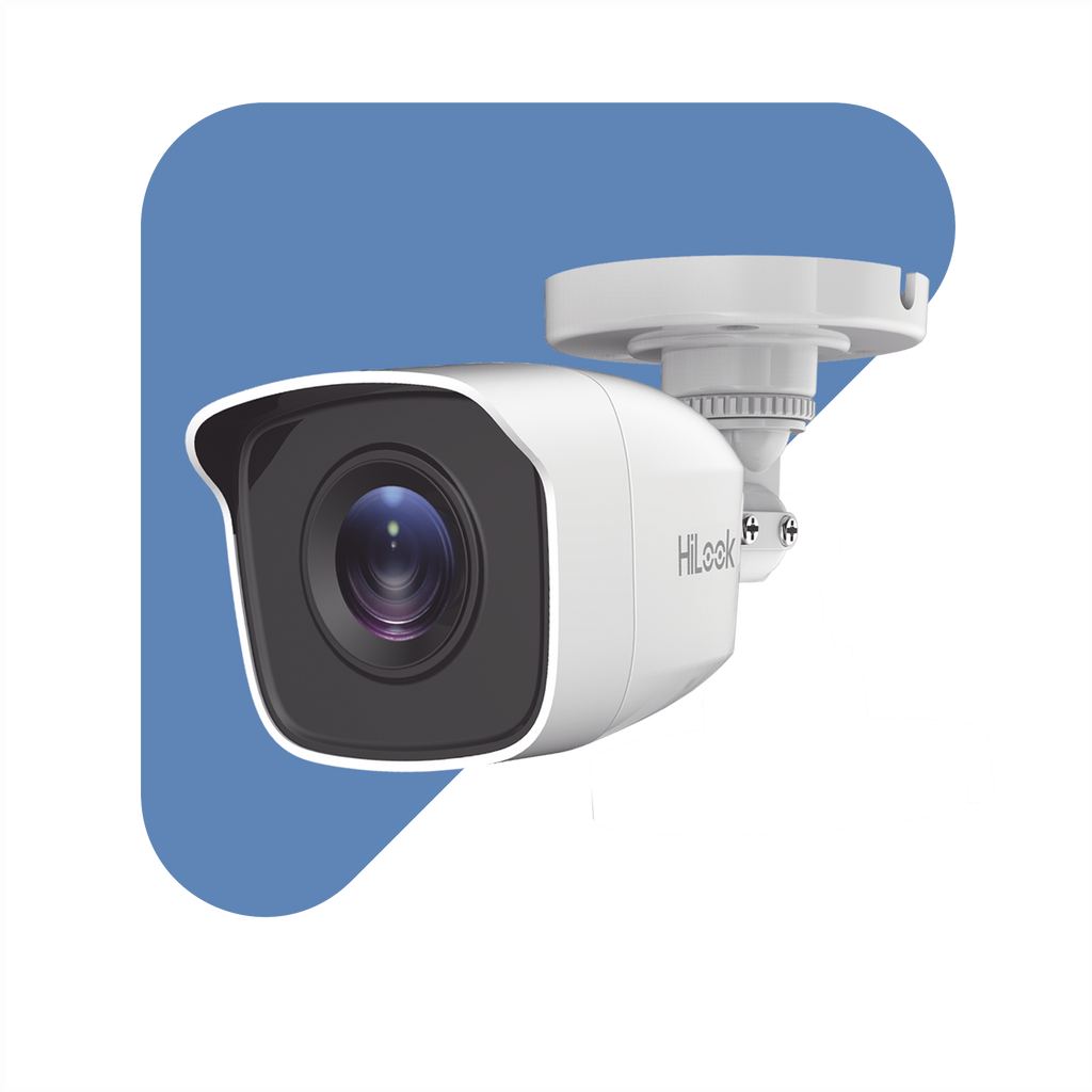 Bala TURBOHD 5 Megapíxel / Lente 2.8 mm (85° de Visión) / Exterior IP66 / IR EXIR 20 mts / TVI-AHD-CVI-CVBS/ Metal