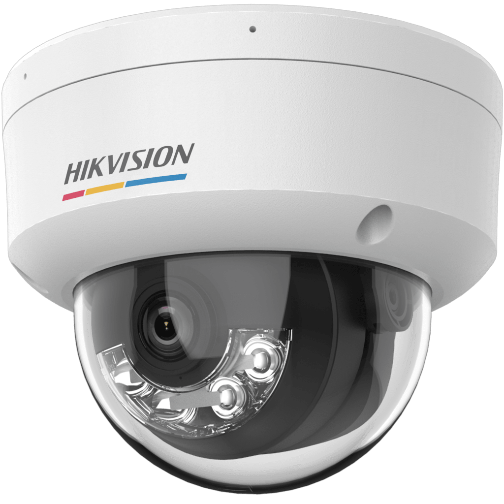[ColorVu 3.0 + MD 3.0] Domo IP 2 Megapixel / Lente 2.8 mm / 30 mts IR + 30 mts Luz Blanca / Micrófono Integrado / ACUSENSE Lite / Exterior IP67 / IK08 / dWDR / PoE / Micro SD